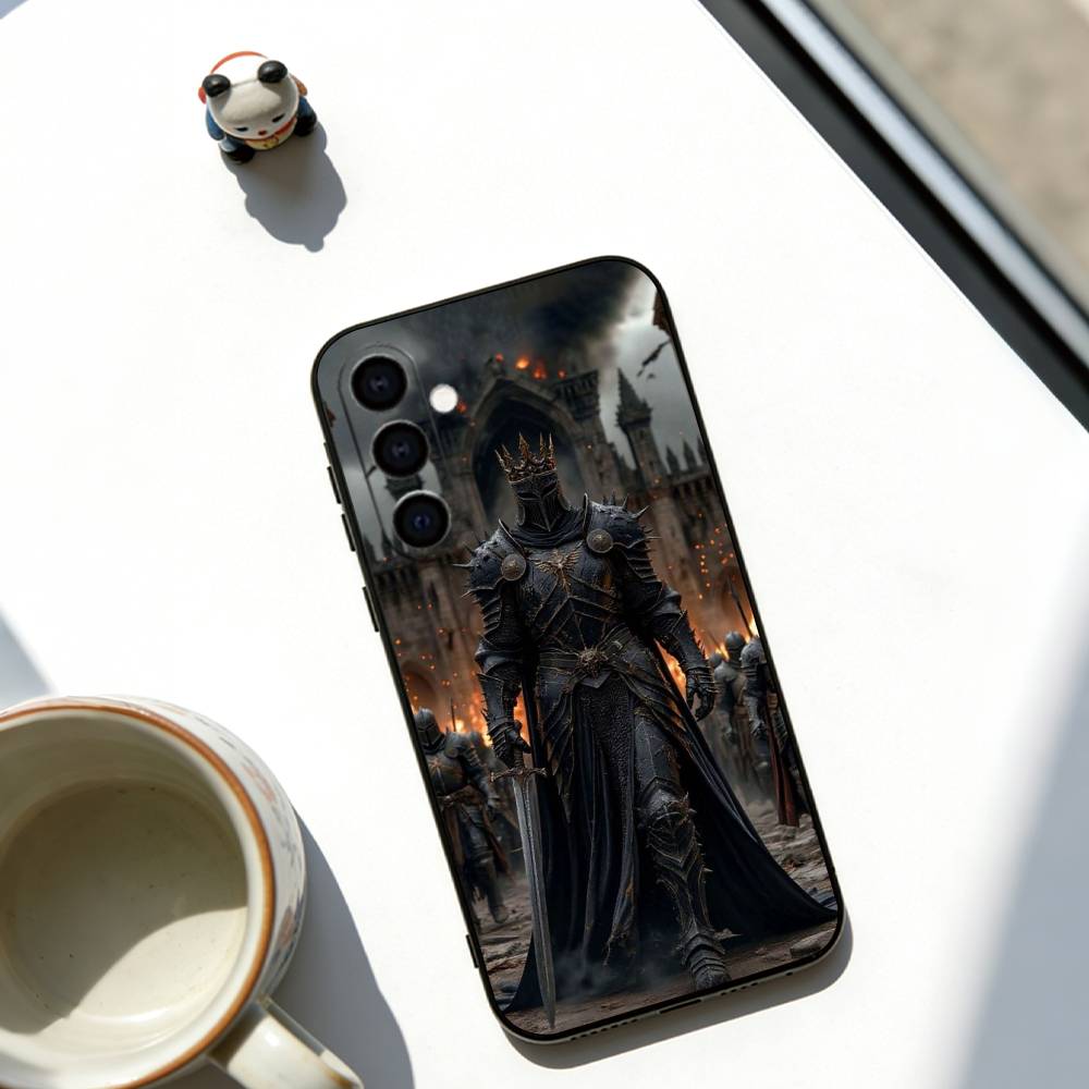 Чехол для телефона Рыцарь Черный Силикон Мягкий Для Samsung Galaxy A73,A72,A71,A70,A53,A52,A51