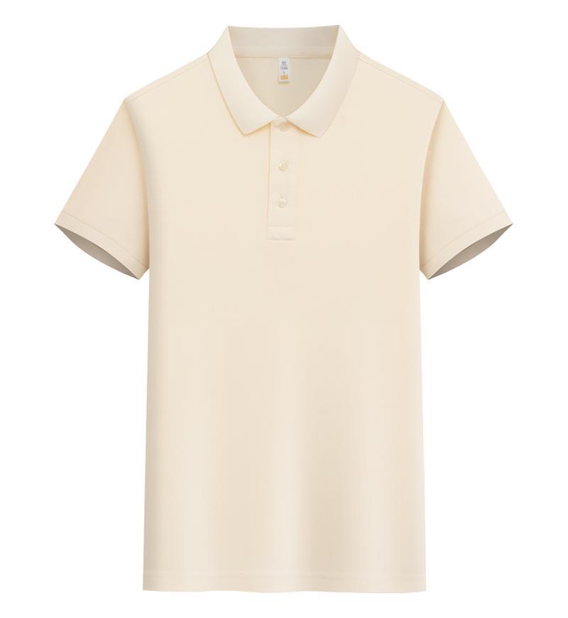 Мужская футболка-поло с коротким рукавом из бамбукового угля с технологией ледяного шелка.