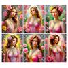 Алмазная Мозаика Новая Коллекция Сексуальные Женщины Цветок DIY Полная Вышивка Стразами Красивая Богиня Мозаика Наборы для Вышивки Крестом Декор Стен