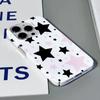 Япония Корея Ins Звезда Чехол для телефона для IPhone 16 15 14 13 12 11 Pro Max XS XR XSMax 6 7 8 Plus Глянцевый HD Жесткая ПК Крышка