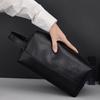 Men Leather Travel Business Shaving Cosmetic Bag Portable Toiletry Bag Large Capacity Organizer Handheld Toiletry Kits