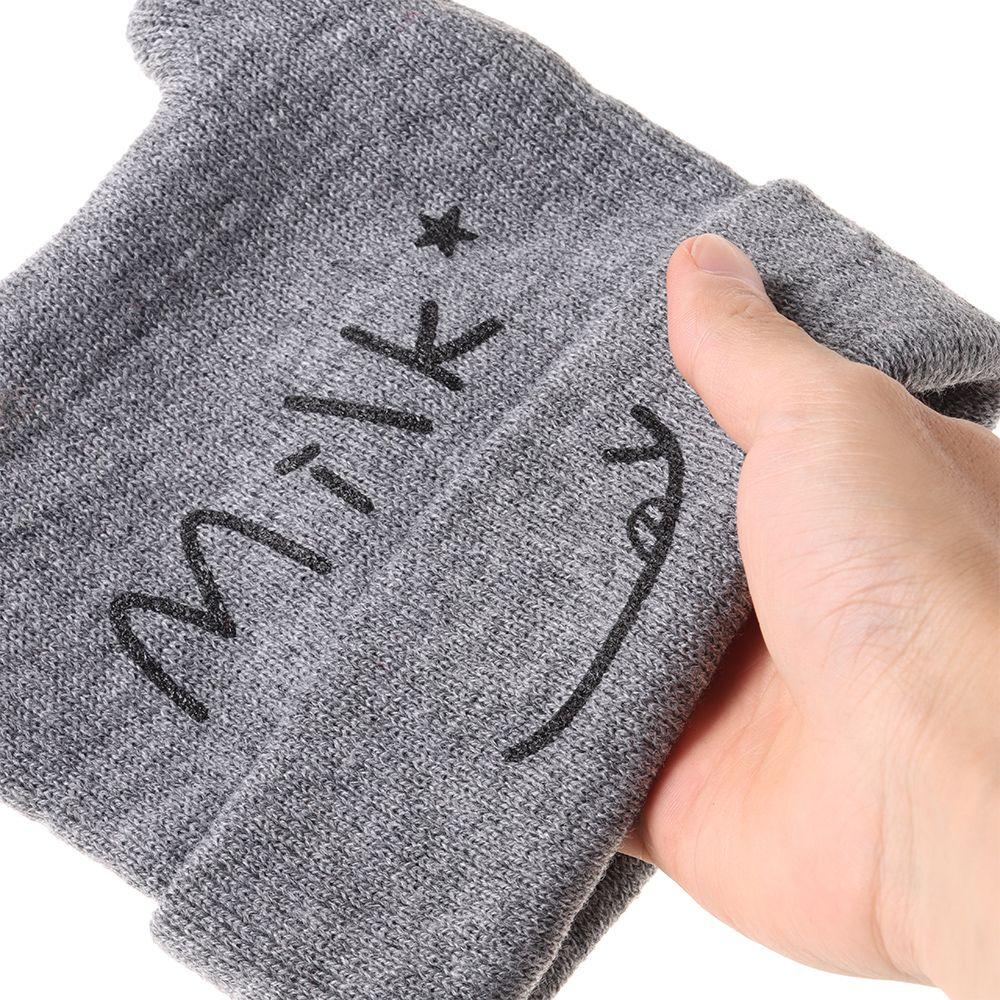 Cartoon Children's Accessories Ladies Cap Warm Gifts Warmer Bonnet Baby Hat Beanie Cap Knitted Hat