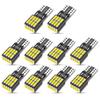 T10 LED White Explosive Light 10 Pcs Compatible with Vehicle Inspection 4014 LED Chips
