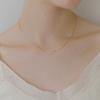 NORMALLEE [White Gold] Silky Line Necklace