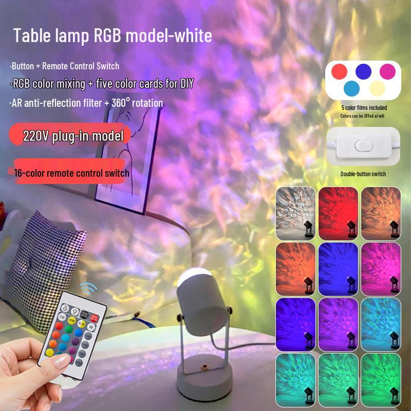 Dual-Head Sunset Ripple Light - Atmosphere & Decor for Bedrooms and Live Rooms