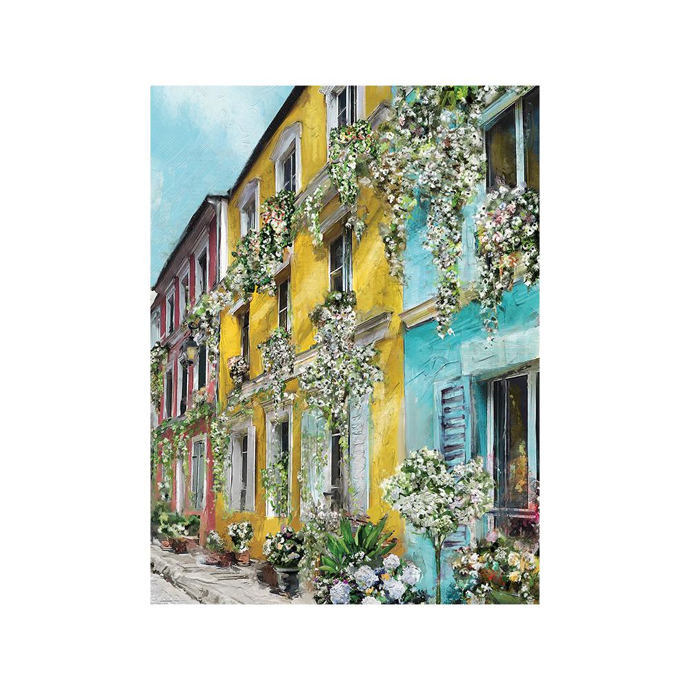 Цветочная уличная картина, печать на холсте, модный настенный художественный постер, свежий гламурный городской пейзаж, картина для гостиной, домашний декор, Cuadros