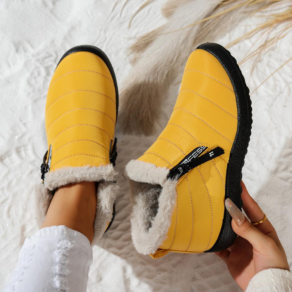 Мужские и женские зимние меховые утепленные водонепроницаемые из ткани-зонтика удобные теплые холодные легкие для пеших прогулок водонепроницаемые нескользящие снегоступы