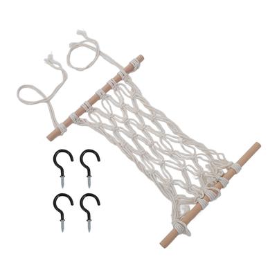 Подвесной гамак для фруктов с крючками, ручной работы, сетка-гамак для фруктов под шкаф для кухни, 15,7 дюйма