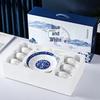 HUAIYI Фарфоровый обеденный сервиз Jingdezhen сине-белый