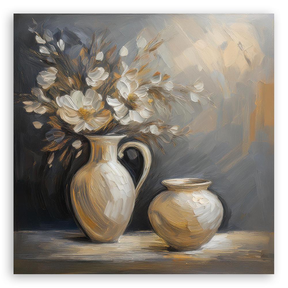 Canvas print, Still life flowers vase