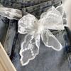 Sweet Gauze Waist Belt Y2k Dress Jeans Belt Ins Lace Waistband  Spicy Girls