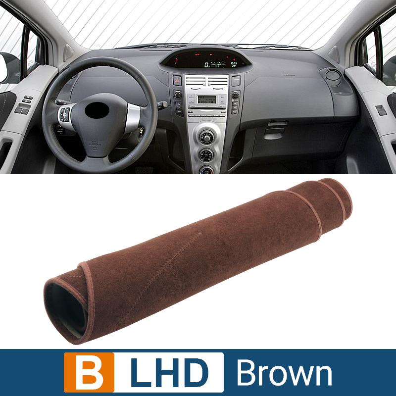 Для Toyota Yaris Vitz 2006 2007 2008 2009 2010 2011 Крышка приборной панели автомобиля Защита от света Солнцезащитный козырек Коврики с защитой от ультрафиолета Нескользящие коврики