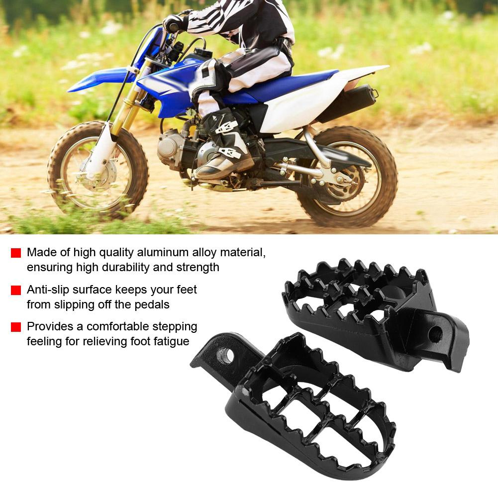 2pcs Motorcycle Foot Pegs Pedals Rest Footrest for Yamaha PW50 PW80 TW200