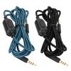 Gaming Headset Cable Woven Earphone Cord with Volume Control and Mute Switch for   Pro  Pr