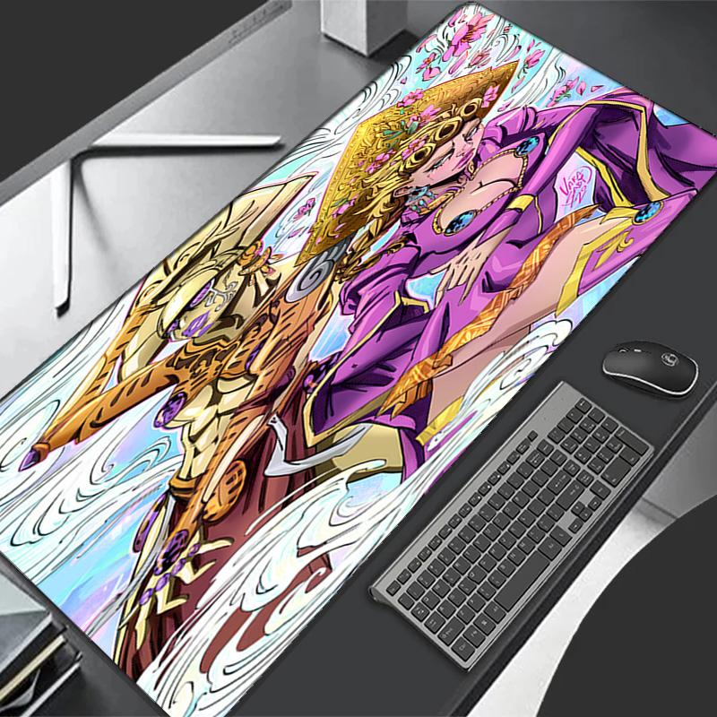 JoJo's Bizarre Adventure1 Тема Премиум Нескользящий Коврик для Мыши со Прошитыми Краями, Прочный Резиновый Материал, для Рабочего Стола и Игр Отличные Подарки