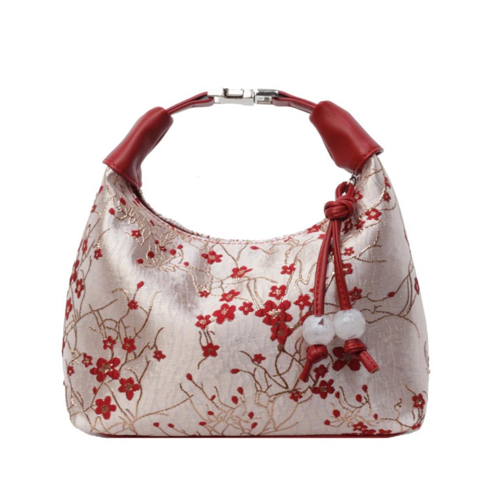 Embroidered Chinese Style Handbag Canvas Cheongsam Bag Casual Hanfu Embroidery Handbag Wedding