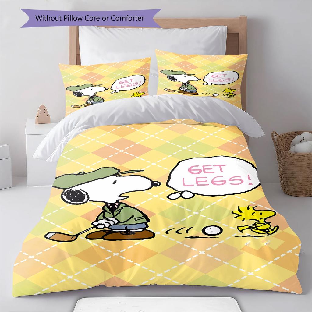 Snoopy Sitting and Counting Money – A Comfortable and Warm Bedding Set, The Perfect Choice To Decorate Your Bedroom.