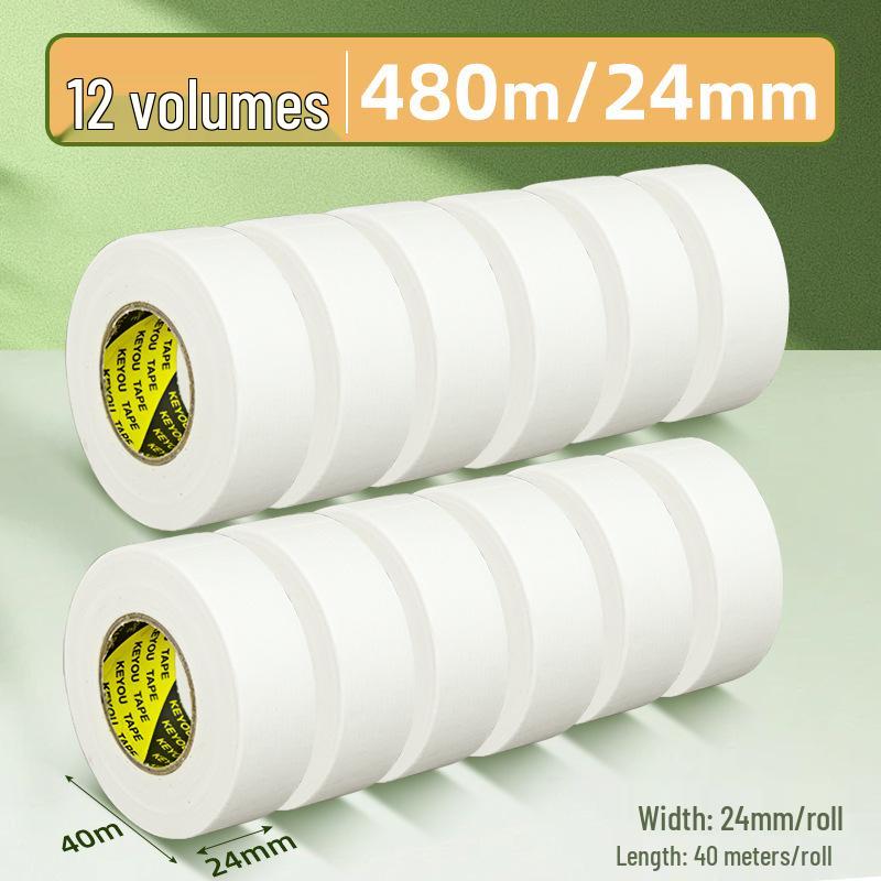 Бумажный скотч белой текстуры без следов для студентов-художников - Декоративная герметизация краев и малярный скотч для маскировки при распылении