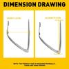 For - Toyota Camry LE XLE Front Bumper Grille Grill Strip Trim Molding I
