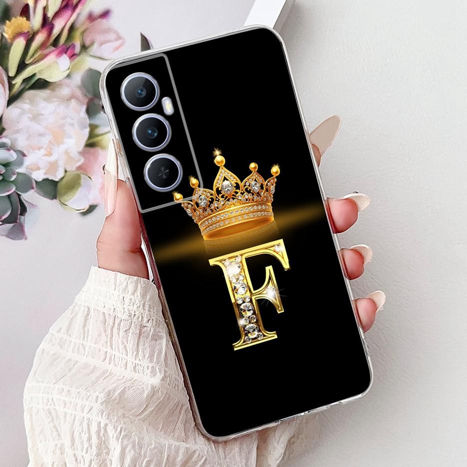Для Realme C65 4G Чехол RMX3910 Прозрачный Силиконовый Роскошный Чехол с Буквами Мягкий Тонкий Чехол для Телефона Для Realme C65 RealmeC65 4G Fundas Оболочка