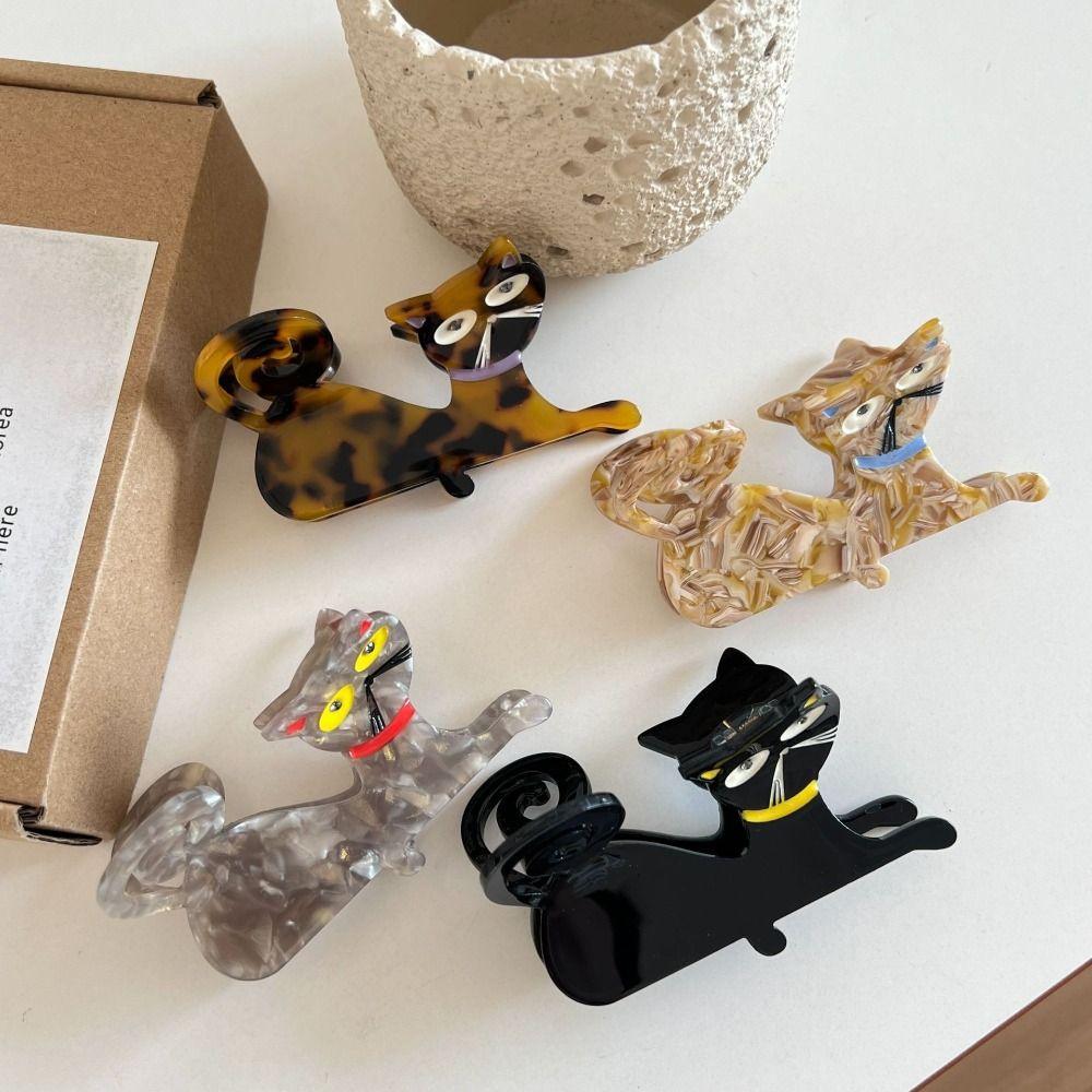 Acetic Acid Acetate Cat Hair Claw Pet Shark Clip Fashion Animal Hair Clip Daily