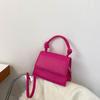 Street Fashion Small Square Bag With Car Stitching Trendy Pu Material Shoulder Bag