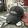 Ретро потертая бейсболка "Нет времени на романтику" с вышивкой Dad Hat Модная повседневная уличная одежда Кепка от солнца Подходит для обоих