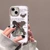 Милый чехол-зеркало для макияжа с изображением медведя для iPhone 11, чехол для iPhone 15, 16 Pro, 13, 12, 14 Pro Max, XS Max, роскошный противоударный чехол с рисунком