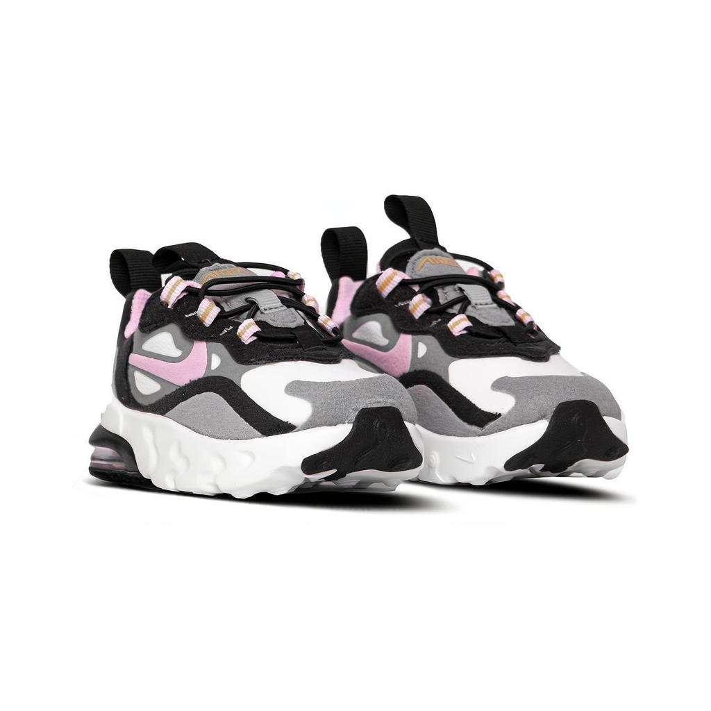 New Nike Air Max 270 RT Low Top Running Shoes Black Pink Infant And Toddler CD2654-017