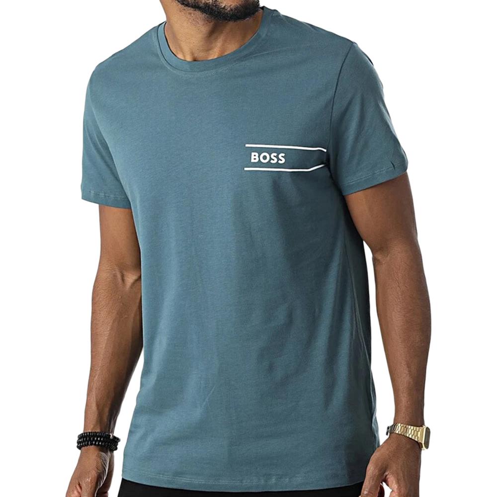 HUGO BOSS T Shirt Men's Blue Green 50483644-445