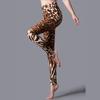 High Waist Leopard Print Yoga Leggings – Spring/Autumn High Elastic Skinny Pants with Wide Waistband