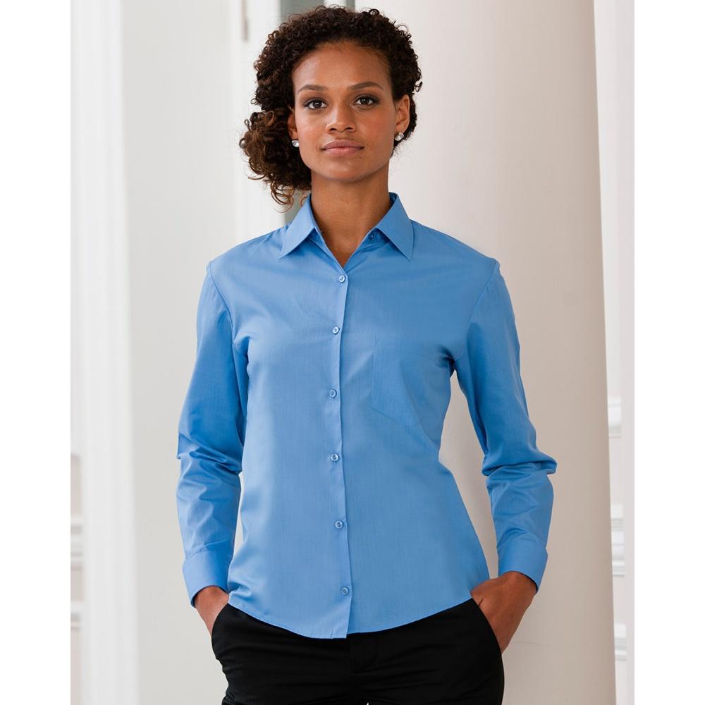 Russell Collection Ladies/Womens Long Sleeve Shirt