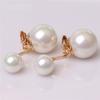 2 цвета, новые серьги-клипсы с двойным искусственным жемчугом без пирсинга для женщин, свадебные роскошные свадебные серьги