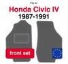 Car Floor Mats Front For Honda Civic Iii Hatchback (1983-1987)