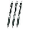 Pentel Ballpoint Pen Gel Ink EnerGel Knock Type 0.5mm BLN75ZA3AMZ Black 3 Pieces