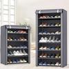 Dustproof Shoes Organizer Rack Multilayer Large Capacity Shoe Cabinet Doorway Footwear Storage Shelves Closet Sneakers Shelves