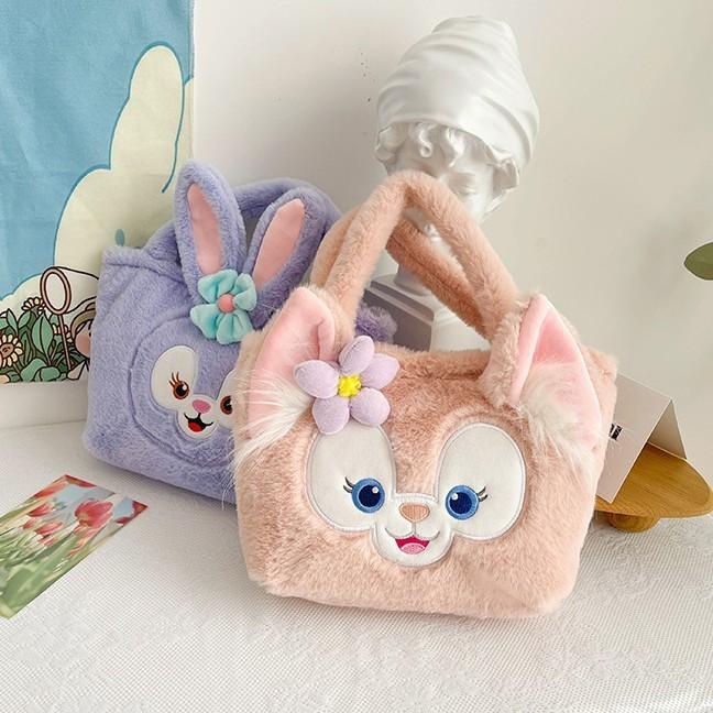 Plush Starry Sky Cartoon Tote Bag With Lightweight Fabric For Casual Travel And Girls