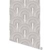 Black Grey Peel and Stick Wallpaper Geometric Arch Self Adhesive Wallpaper Removable Contact Paper for Bedroom Living Room