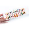 World Cup Themed Football Nail Art, Armor, Almond-gold Cat-eye 24-piece Short Nail Art Pieces