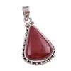 Натуральная красная яшма, драгоценный камень 925 пробы, стерлинговое серебро, ювелирный кулон 1,50 дюйма, n4L45