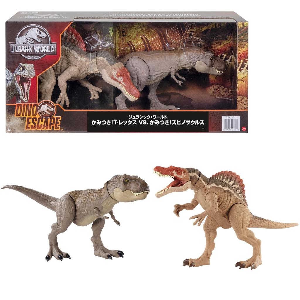 Mattel Jurassic World Спинозавр HDH78 Кусается! Ти-Рекс против. Кусается!