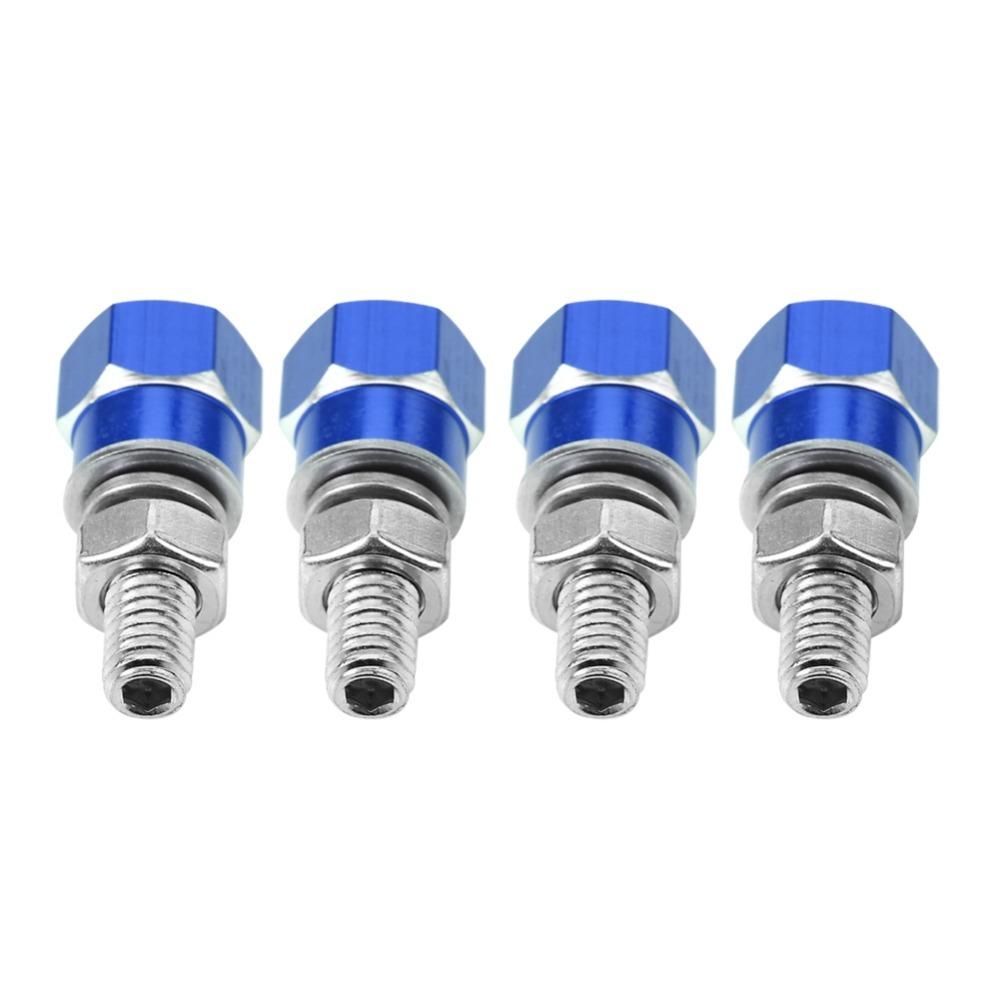 4PCS Aluminum Alloy License Plate Bolts Frame Bolts Car Plate Installation