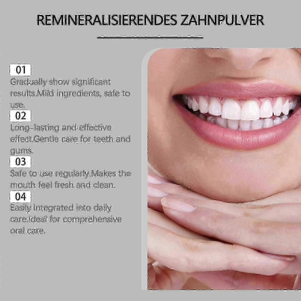 3X Hydroxyapatite Teeth Powder, Nanos Hydroxyapatite Powder for Tooth Whitening Sensitive Teeth Friendly Whitening Powder,Fresh Breath 50g