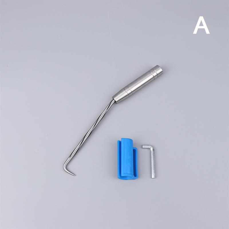 Строительный крюк с резьбой, инструмент для скручивания вязальной проволоки для арматуры с крюком, нержавеющая сталь, гибкое вращение, ручная вязка стальных стержней, ручной инструмент