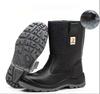 Mens Casual High Steel Toe Caps Safety Boots Soft Leather Working Shoes Worker Tooling Security Boot Long Safe Botas Footwear