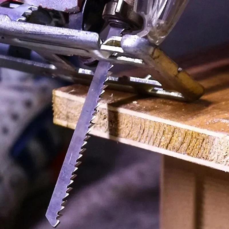 10PCS Curve Saw Blade Set Electric Saw Blades for Woodworking Metal Plastic Machines with Fine and Coarse Teeth