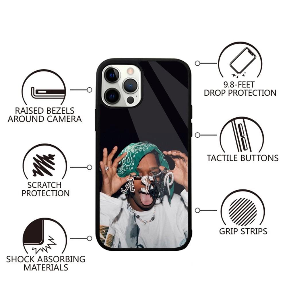 Чехол для телефона рэпера ASAP Rocky для iPhone 16,15,14,13,12,11,Plus,Pro,Max,Mini Магнитная беспроводная зарядка MagSafe