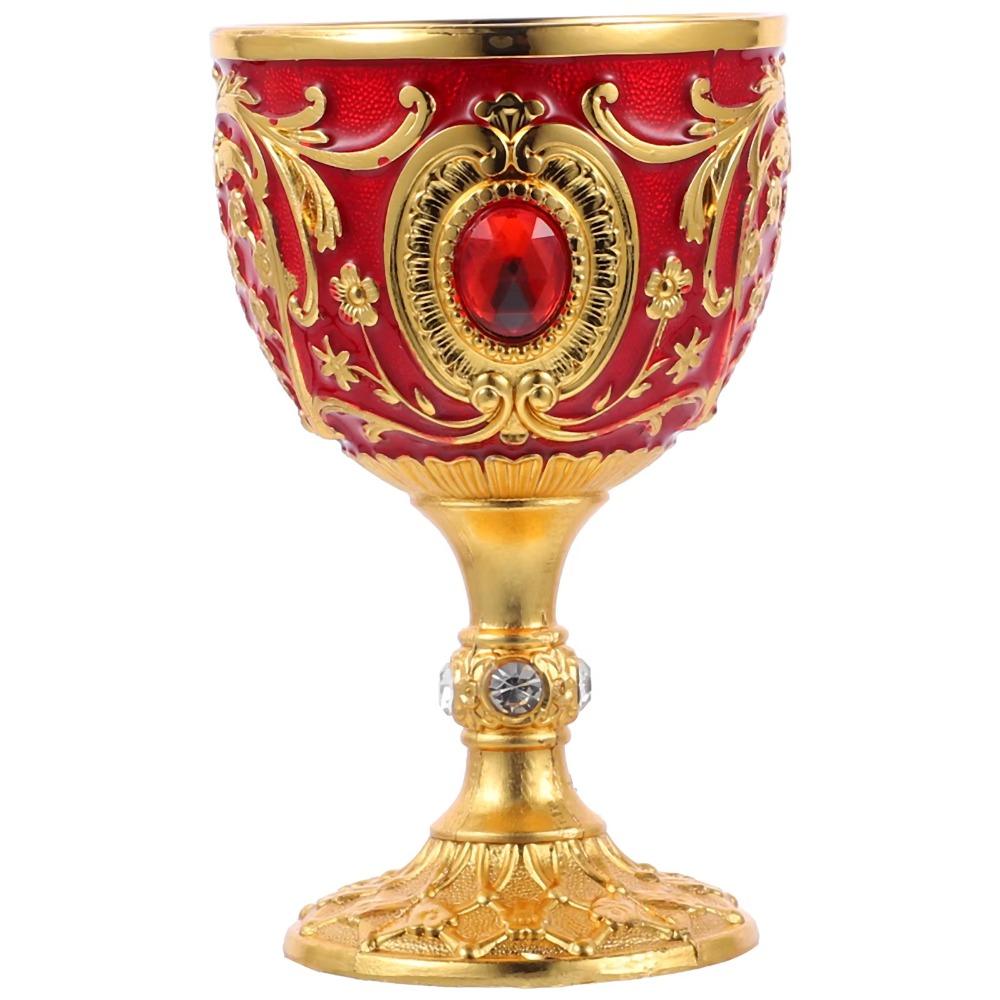 -encrusted Vintage Metal Wine Cup European Style Chalice Decorative Wine Glasses  Communion