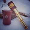 Brass Antique Telescope with Leather Case Steampunk Pocket Spotting Scope Vintage Gift