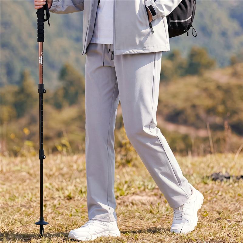 Kids' Spring/Autumn Softshell Hiking Pants, Windproof & Waterproof, Straight-Leg, Unisex for Older Children